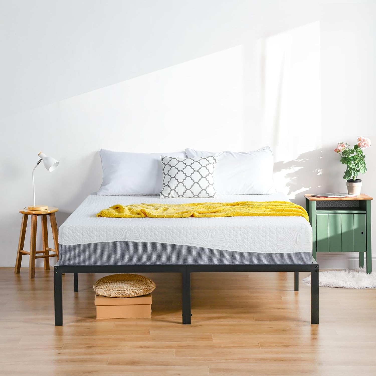 PrimaSleep Matelas de 10 pouces en mousse à mémoire de forme au gel